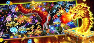 Antarmuka permainan Ikan Jackpot dengan target-target yang bergerak di layar